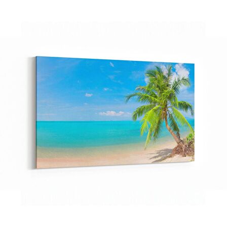 Olla 16580Y Kumsal / Sahil Görseli Yatay Kanvas Tablo (Ölçü: 45X30)