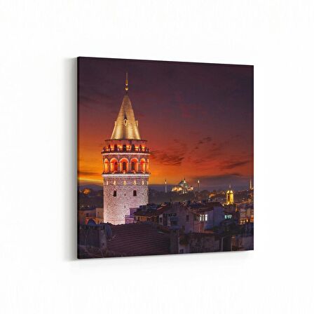 Olla 18629K4 Yapı Görseli Kare 4'lü Kanvas Tablo (Ölçü: 125X125)