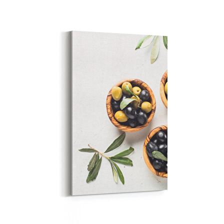 Olla 15266D Gıda Görseli Dikey Kanvas Tablo (Ölçü: 20X30)