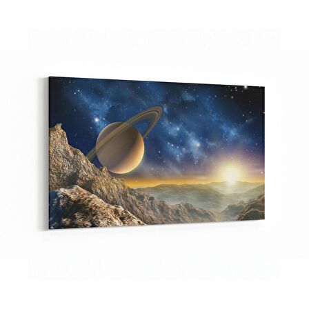 Olla 17672Y Uzay Görseli Yatay Kanvas Tablo (Ölçü: 45X30)