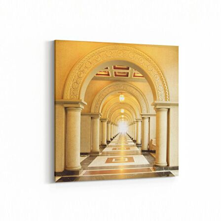 Olla 18934K Yapı Görseli Kare Kanvas Tablo (Ölçü: 30X30)