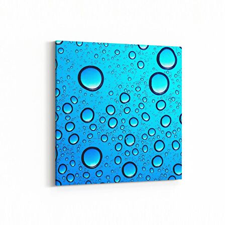 Olla 17280K Su / Damla Görseli Kare Kanvas Tablo (Ölçü: 25X25)