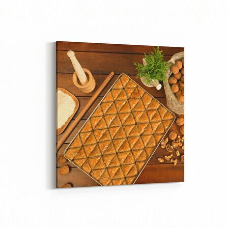 Olla 14980K Gıda Görseli Kare Kanvas Tablo (Ölçü: 25X25)