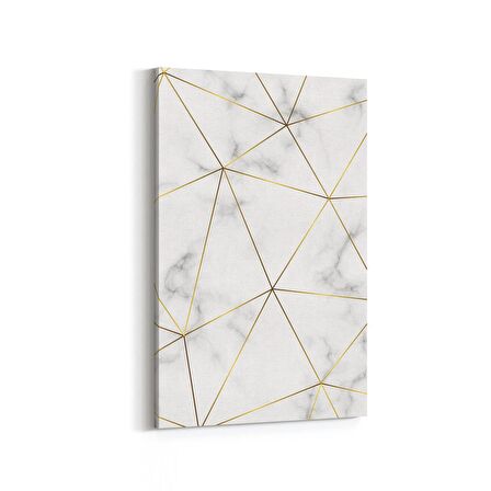 Olla 16736D Mermer Desen Görsel Dikey Kanvas Tablo (Ölçü: 60X90)