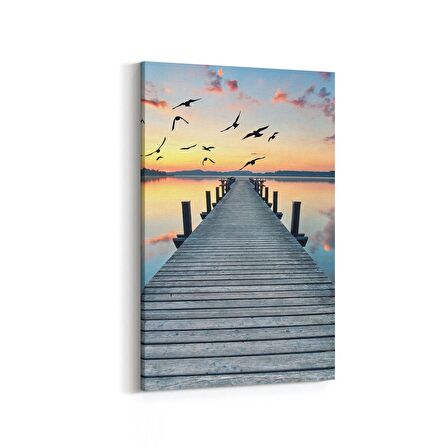 Olla 14078D Doğa / Manzara Görseli Dikey Kanvas Tablo (Ölçü: 60X90)