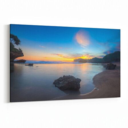 Olla 16001Y Günbatımı Görseli Yatay Kanvas Tablo (Ölçü: 150X100)