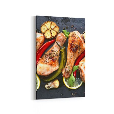 Olla 15174D Gıda Görseli Dikey Kanvas Tablo (Ölçü: 20X30)