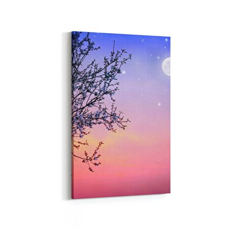Olla 10572D Ağaç Görseli Dikey Kanvas Tablo (Ölçü: 60X90)