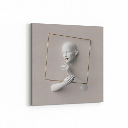 Olla 10005K 3 Boyut Görsel Kare Kanvas Tablo (Ölçü: 30X30)