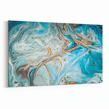 Olla 16735Y Mermer Desen Görsel Yatay Kanvas Tablo (Ölçü: 90X60)