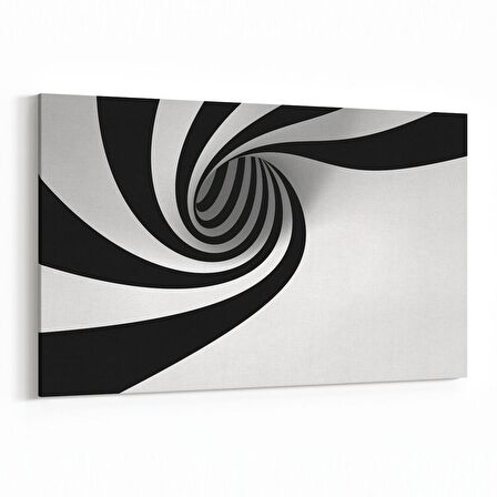Olla 10276Y Abstract Girdap Görsel Yatay Kanvas Tablo (Ölçü: 150X100)