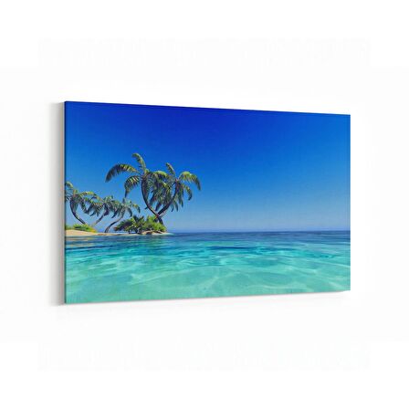 Olla 16504Y Kumsal / Sahil Görseli Yatay Kanvas Tablo (Ölçü: 45X30)