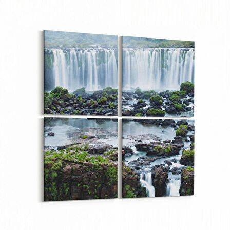 Olla 13465K4 Doğa / Manzara Görseli Kare 4'lü Kanvas Tablo (Ölçü: 65X65)