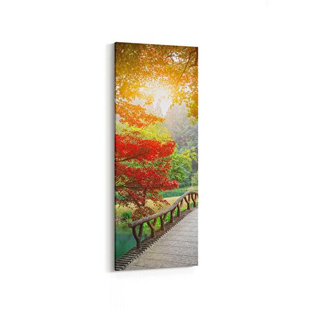 Olla 13921DI Doğa / Manzara Görseli Dikey İnce Kanvas Tablo (Ölçü: 40X120)