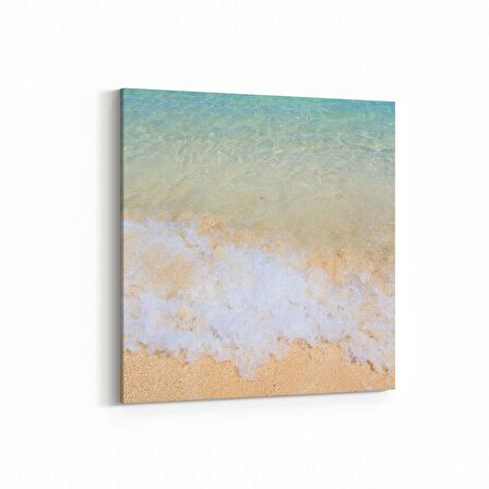 Olla 16434K Kumsal / Sahil Görseli Kare Kanvas Tablo (Ölçü: 30X30)
