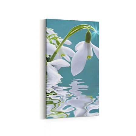 Olla 11656DD Orkide Çiçek Görseli Dikey Dar Kanvas Tablo (Ölçü: 40X80)