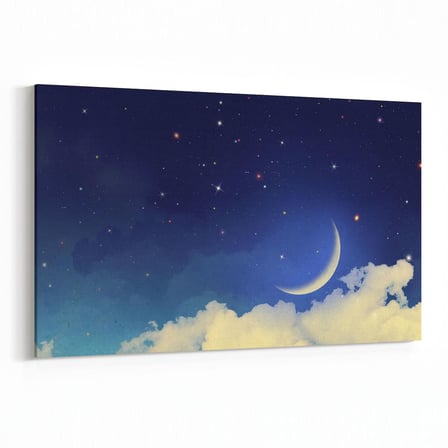 Olla 14875Y Gece Gökyüzü Görseli Yatay Kanvas Tablo (Ölçü: 30X20)