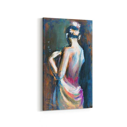 Olla 17770DD Yağlı Boya Görseli Dikey Dar Kanvas Tablo (Ölçü: 30X60)