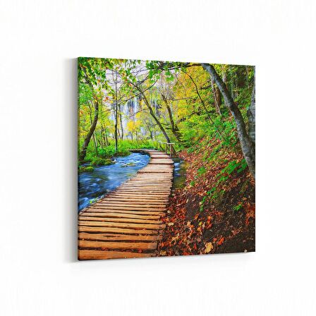 Olla 14165K Doğa / Manzara Görseli Kare Kanvas Tablo (Ölçü: 25X25)