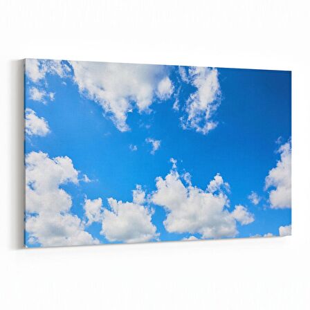 Olla 15416Y Gökyüzü Bulut Görseli  Yatay Kanvas Tablo (Ölçü: 150X100)