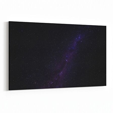 Olla 14688Y Gece Gökyüzü Görseli Yatay Kanvas Tablo (Ölçü: 90X60)