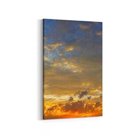 Olla 15919D Günbatımı Görseli Dikey Kanvas Tablo (Ölçü: 60X90)