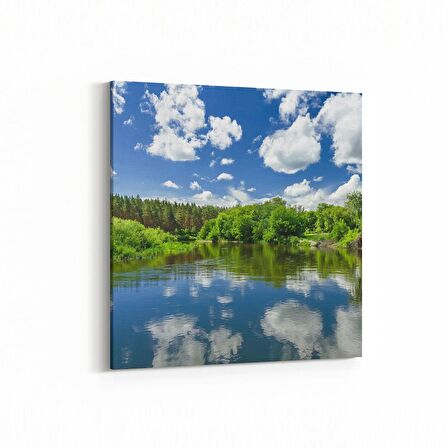 Olla 13458K Doğa / Manzara Görseli Kare Kanvas Tablo (Ölçü: 30X30)