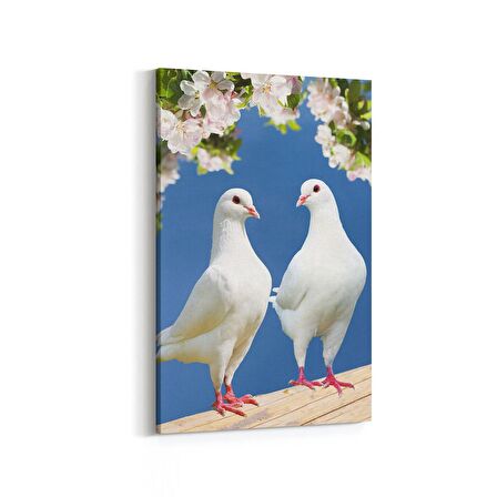 Olla 12567D Hayvanlar Alemi Görseli Dikey Kanvas Tablo (Ölçü: 100X150)