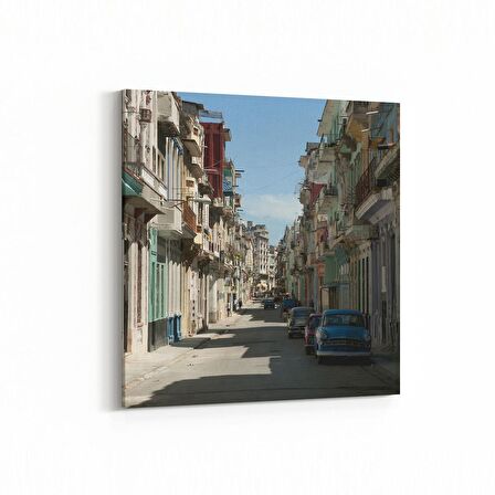 Olla 18508K Yapı Görseli Kare Kanvas Tablo (Ölçü: 25X25)