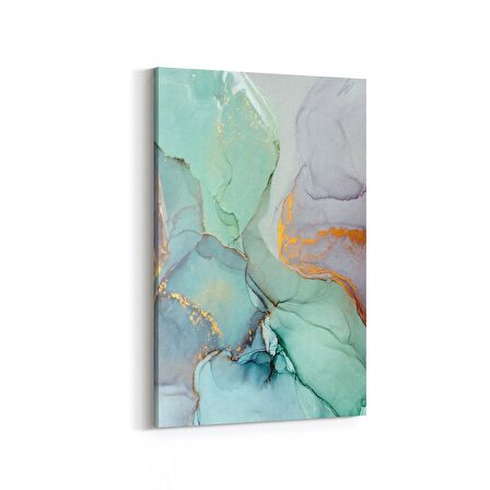 Olla 16659D Mermer Desen Görsel Dikey Kanvas Tablo (Ölçü: 100X150)