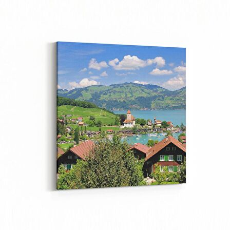 Olla 18996K Yapı Görseli Kare Kanvas Tablo (Ölçü: 30X30)