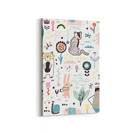 Olla 12701D Çocuk Odası Görseli Dikey Kanvas Tablo (Ölçü: 60X90)