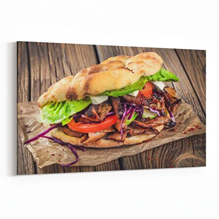 Olla 15021Y Gıda Görseli Yatay Kanvas Tablo (Ölçü: 120X80)