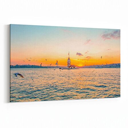 Olla 15953Y Günbatımı Görseli Yatay Kanvas Tablo (Ölçü: 90X60)
