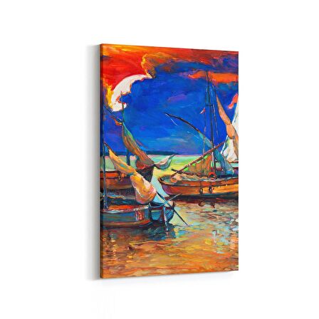 Olla 17739D Yağlı Boya Görseli Dikey Kanvas Tablo (Ölçü: 60X90)
