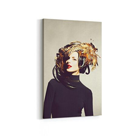 Olla 16787D Model / Manken Görseli Dikey Kanvas Tablo (Ölçü: 80X120)