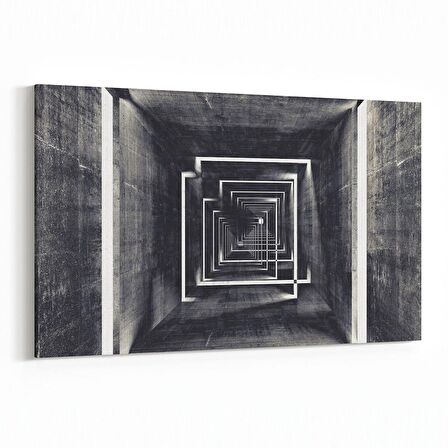 Olla 10434Y Abstract Tünel Görsel Yatay Kanvas Tablo (Ölçü: 120X80)