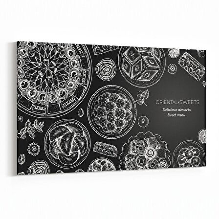 Olla 14964Y Gıda Görseli Yatay Kanvas Tablo (Ölçü: 150X100)