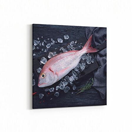 Olla 15245K Gıda Görseli Kare Kanvas Tablo (Ölçü: 25X25)