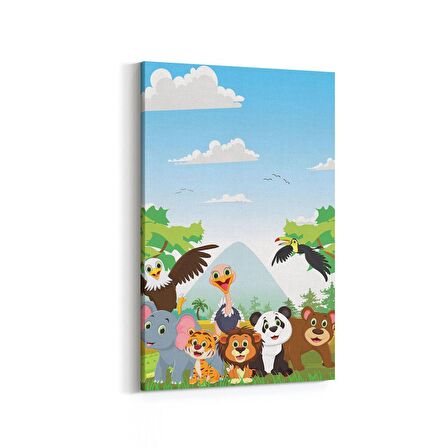 Olla 12706D Çocuk Odası Görseli Dikey Kanvas Tablo (Ölçü: 70X105)