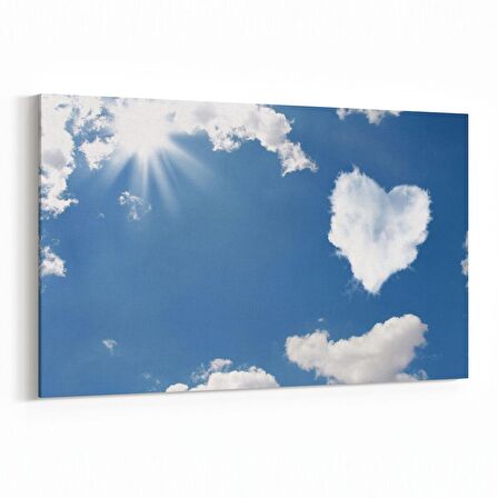 Olla 15806Y Gökyüzü Bulut Görseli  Yatay Kanvas Tablo (Ölçü: 70X50)