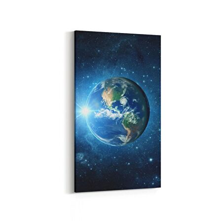 Olla 17602DD Uzay Görseli Dikey Dar Kanvas Tablo (Ölçü: 30X60)