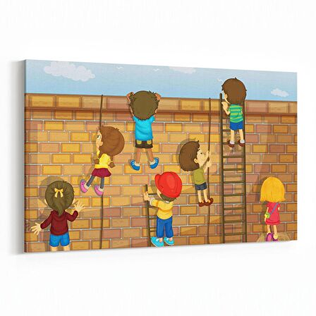 Olla 12715Y Çocuk Odası Görseli Yatay Kanvas Tablo (Ölçü: 45X30)