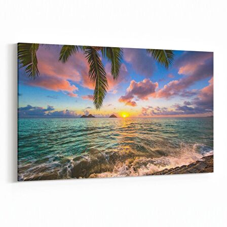 Olla 16063Y Günbatımı Görseli Yatay Kanvas Tablo (Ölçü: 30X20)