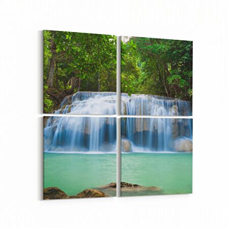 Olla 13691K4 Doğa / Manzara Görseli Kare 4'lü Kanvas Tablo (Ölçü: 145X145)