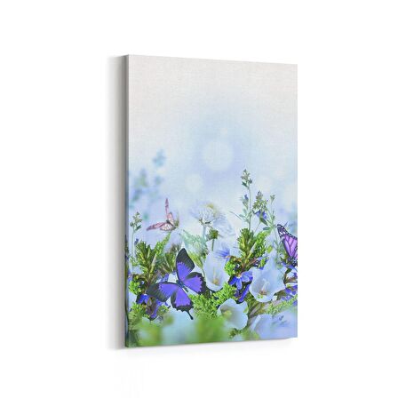 Olla 11751D Orkide Çiçek Görseli Dikey Kanvas Tablo (Ölçü: 60X90)