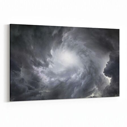 Olla 14762Y Gece Gökyüzü Görseli Yatay Kanvas Tablo (Ölçü: 45X30)