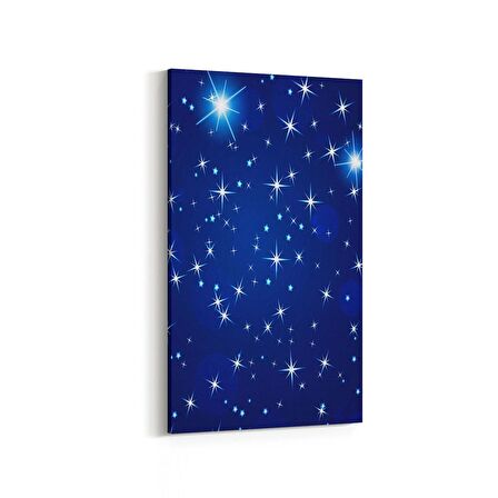 Olla 14755DD Gece Gökyüzü Görseli Dikey Dar Kanvas Tablo (Ölçü: 60X120)