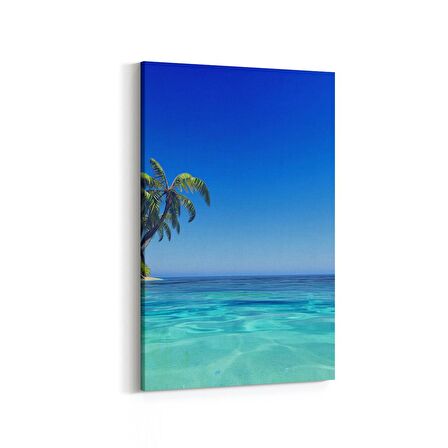 Olla 16504D Kumsal / Sahil Görseli Dikey Kanvas Tablo (Ölçü: 20X30)