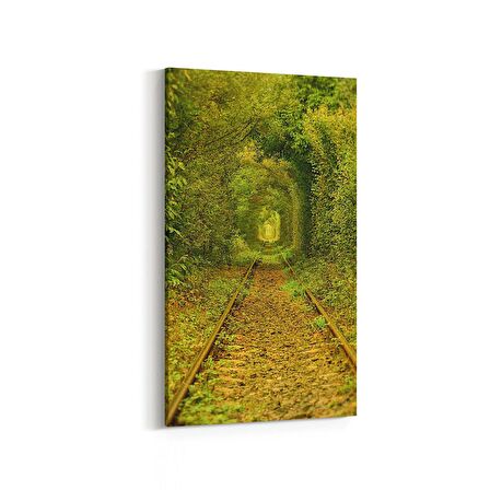 Olla 13903DD Doğa / Manzara Görseli Dikey Dar Kanvas Tablo (Ölçü: 40X80)